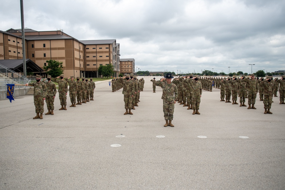 U.S. Air Force Basic Military Training Graduation and Coining Ceremony