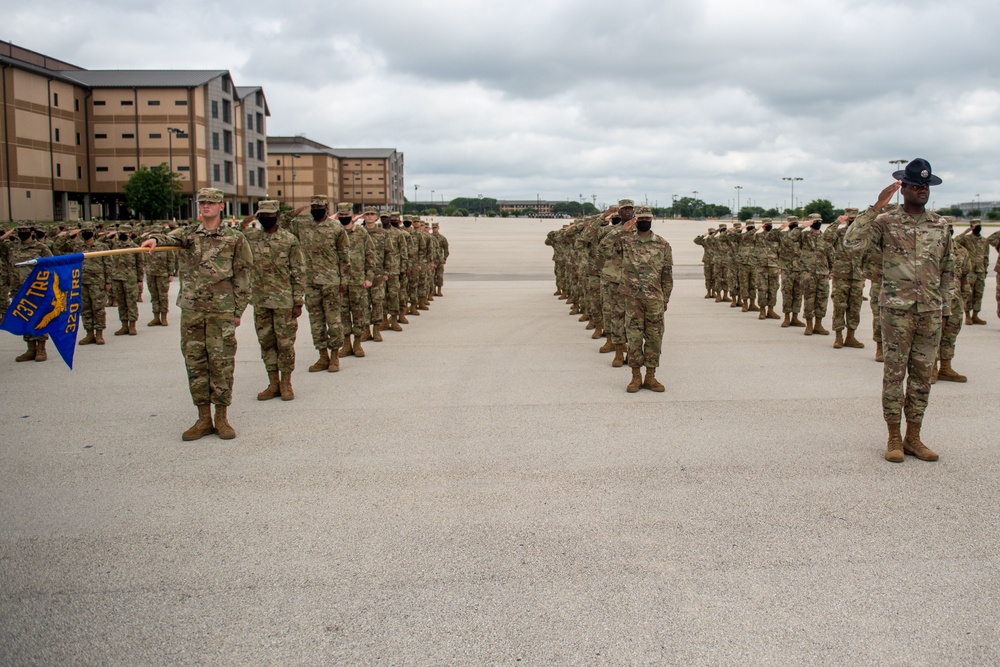 U.S. Air Force Basic Military Training Graduation and Coining Ceremony