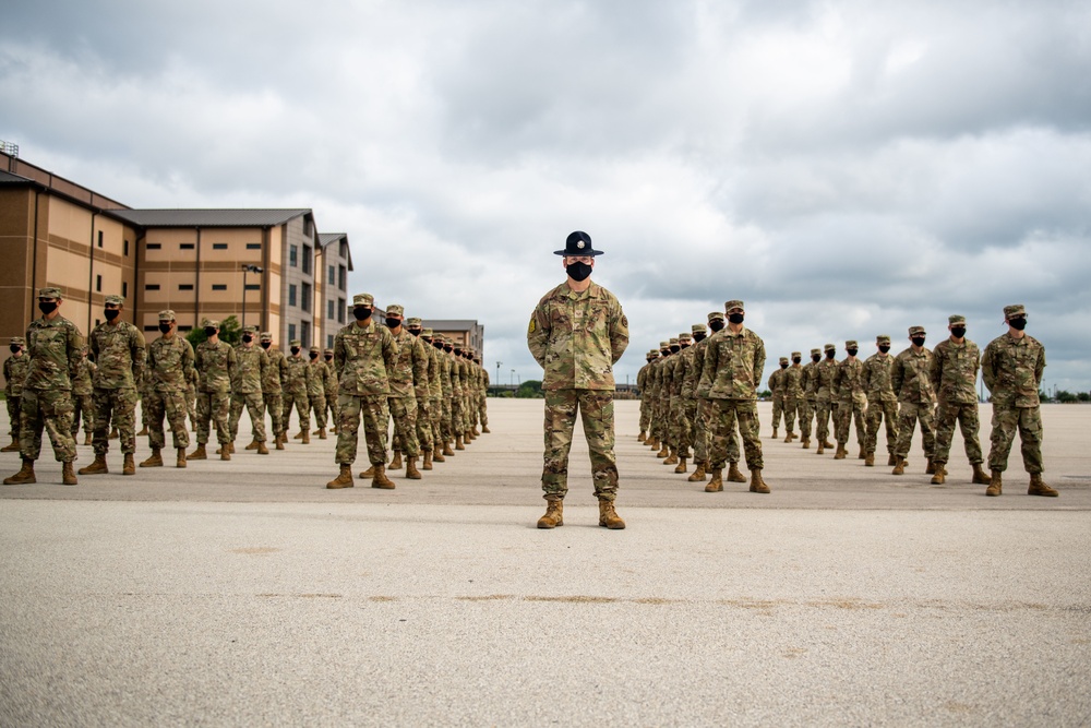 U.S. Air Force Basic Military Training Graduation and Coining Ceremony