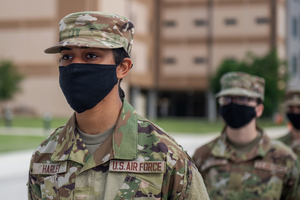 U.S. Air Force Basic Military Training Graduation and Coining Ceremony