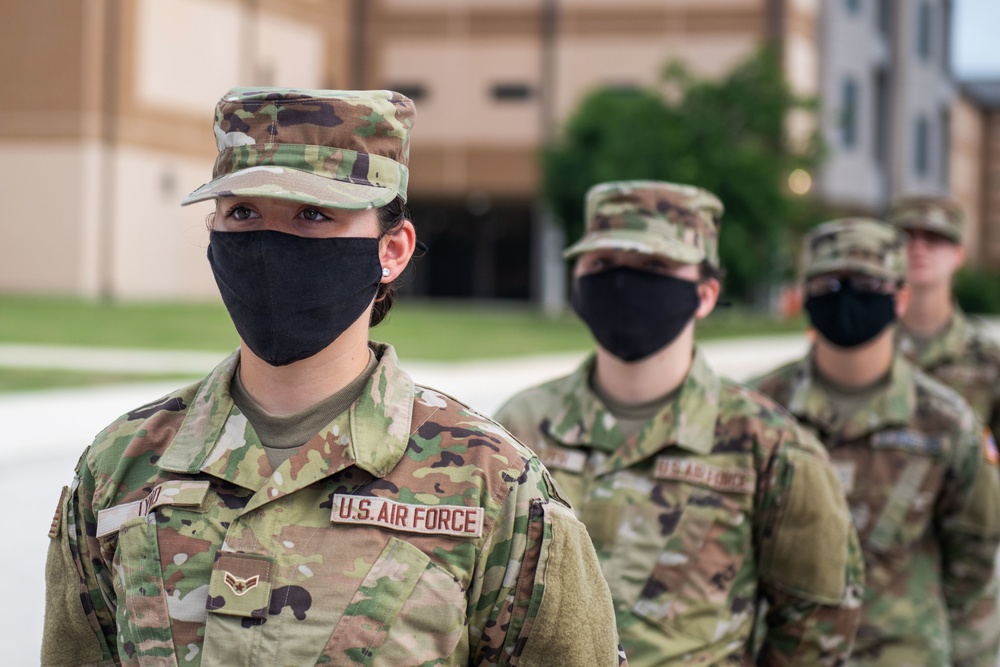 U.S. Air Force Basic Military Training Graduation and Coining Ceremony