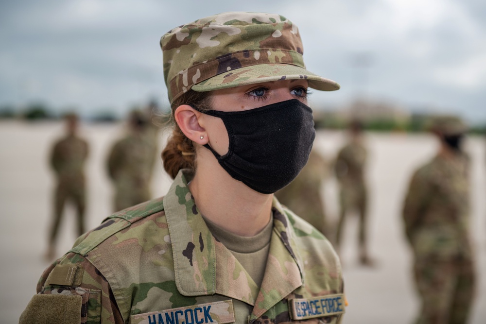 U.S. Air Force Basic Military Training Graduation and Coining Ceremony