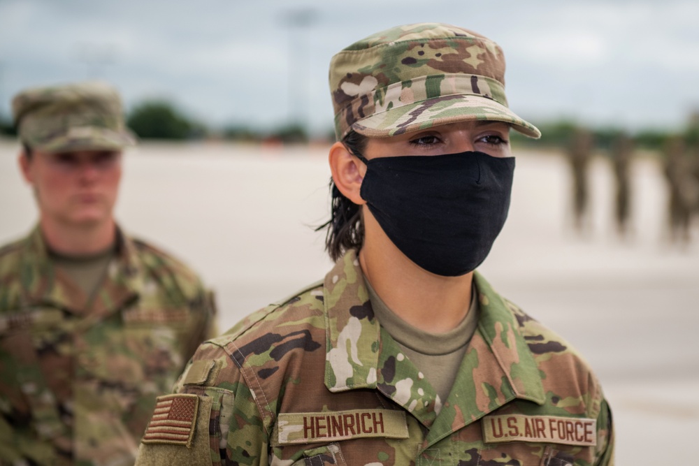 U.S. Air Force Basic Military Training Graduation and Coining Ceremony