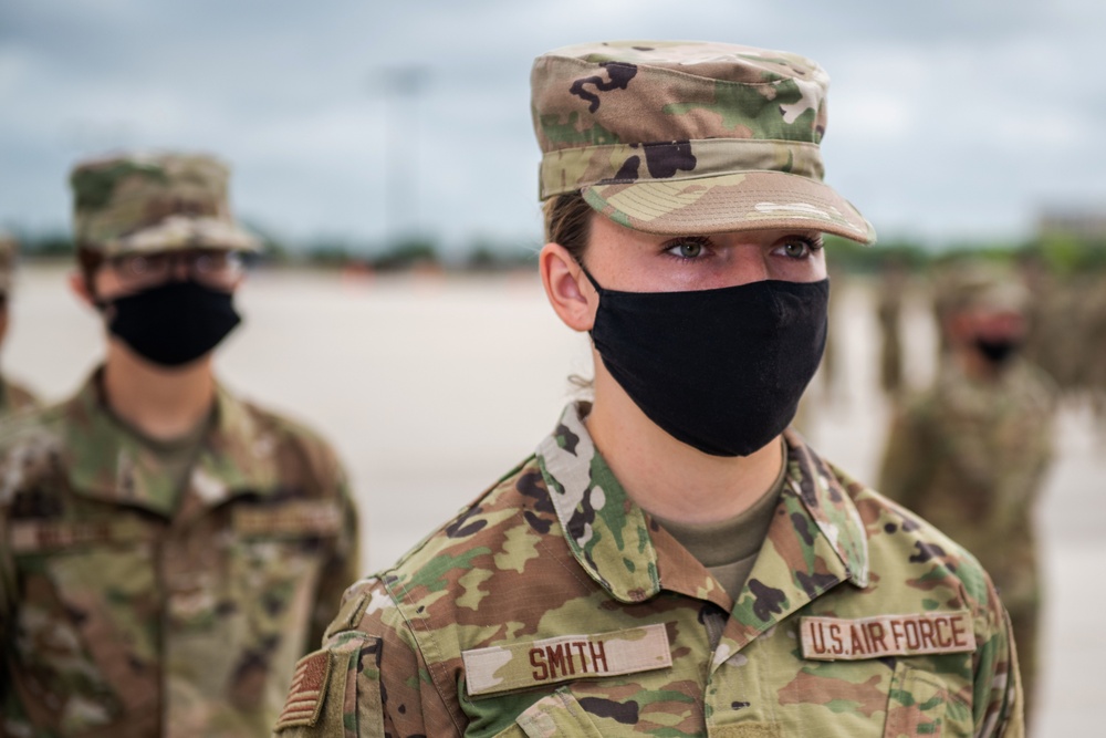 U.S. Air Force Basic Military Training Graduation and Coining Ceremony