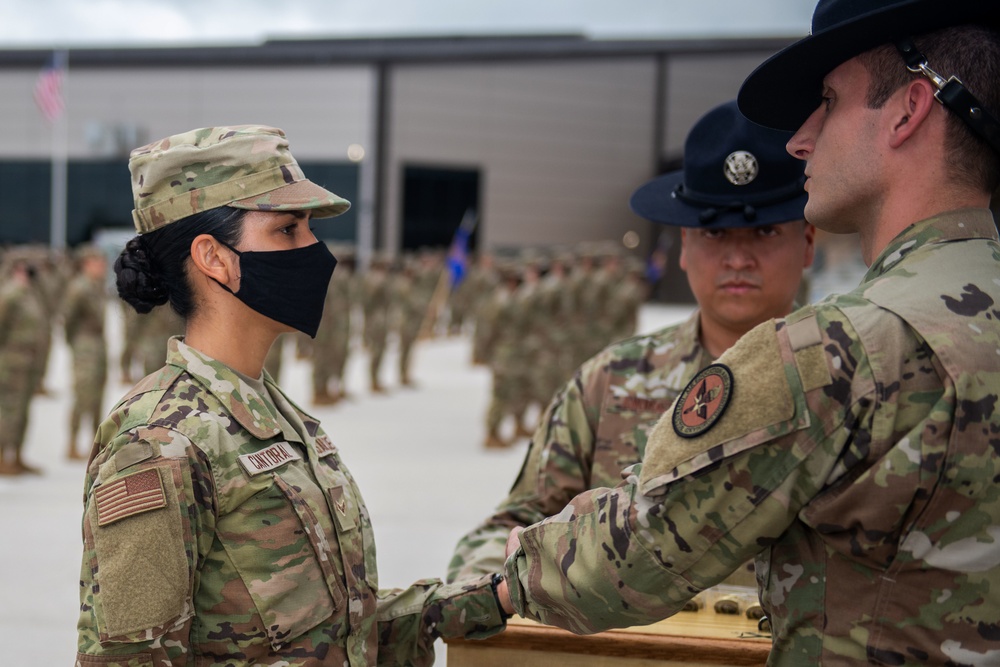 U.S. Air Force Basic Military Training Graduation and Coining Ceremony