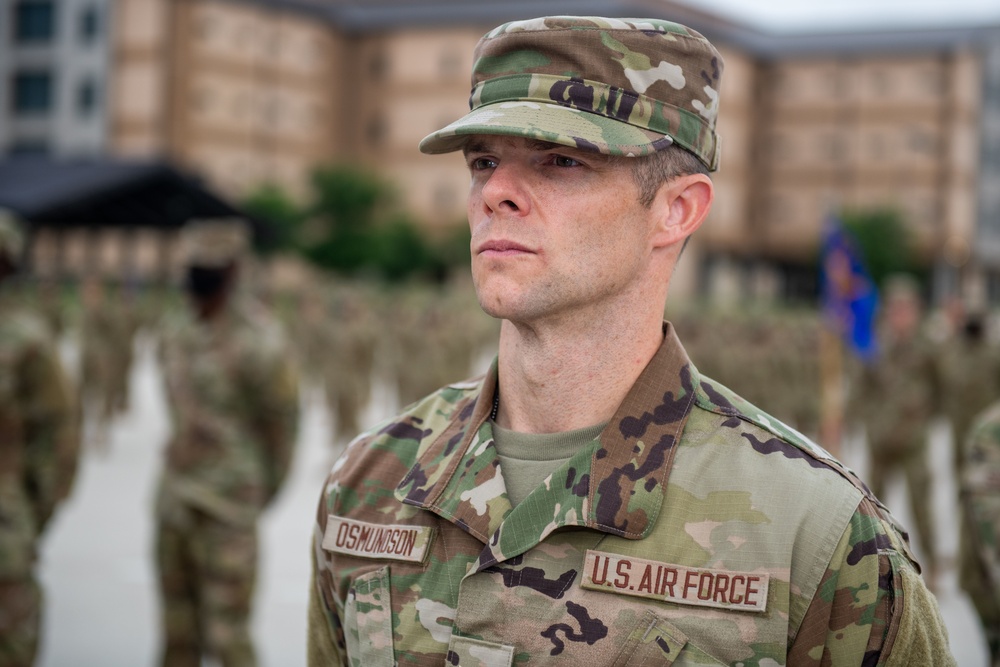 U.S. Air Force Basic Military Training Graduation and Coining Ceremony