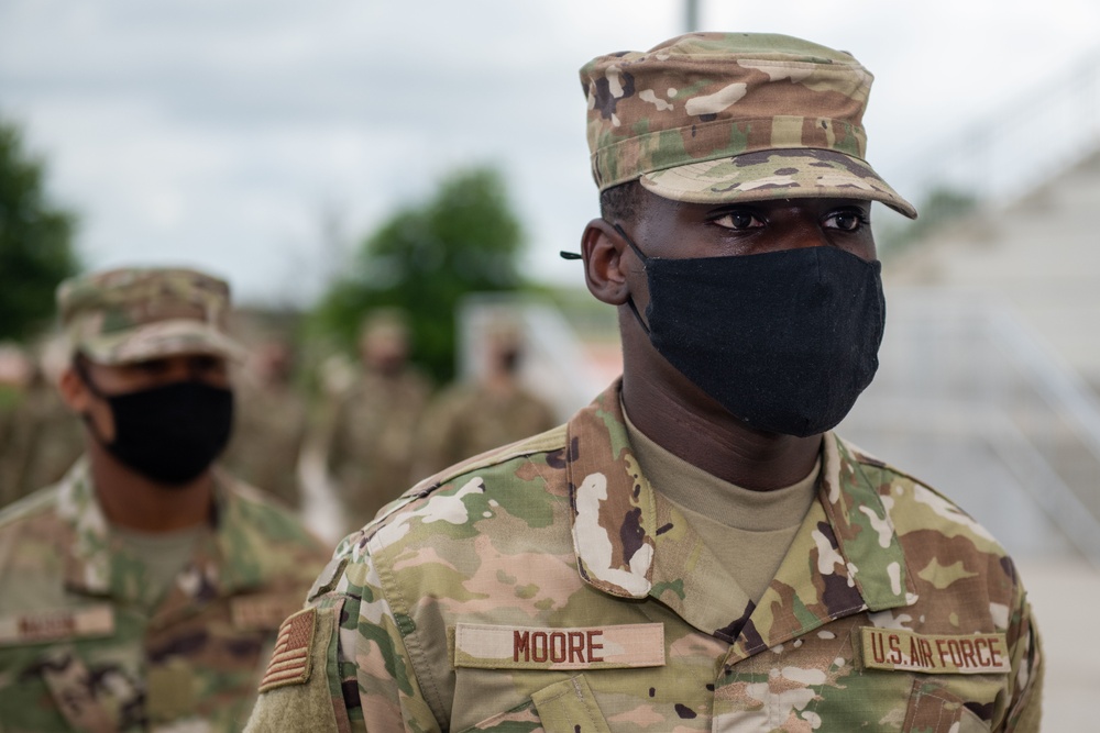 U.S. Air Force Basic Military Training Graduation and Coining Ceremony