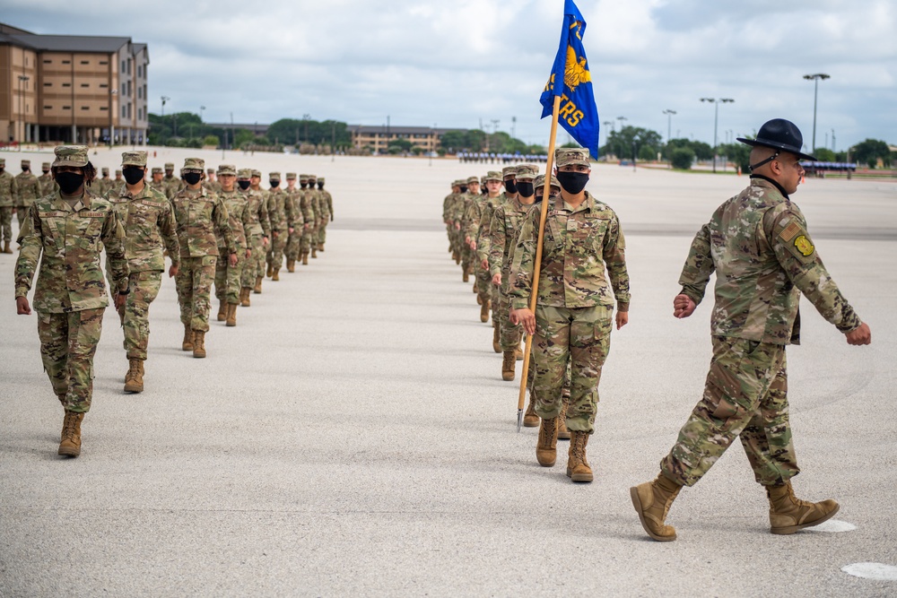 U.S. Air Force Basic Military Training Graduation and Coining Ceremony