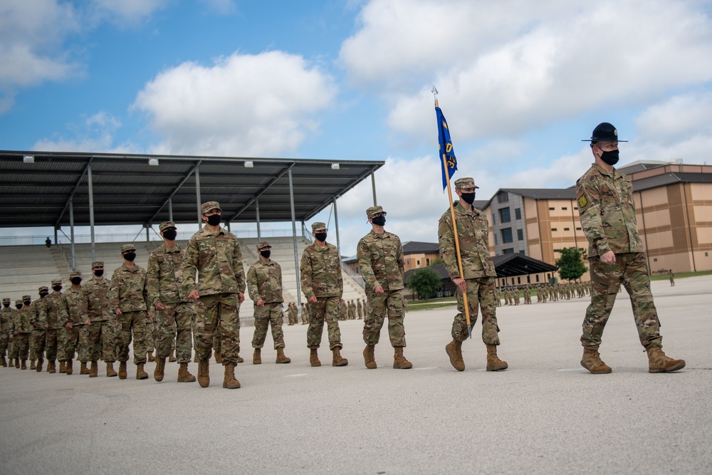 U.S. Air Force Basic Military Training Graduation and Coining Ceremony