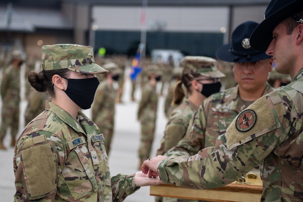 U.S. Air Force Basic Military Training Graduation and Coining Ceremony