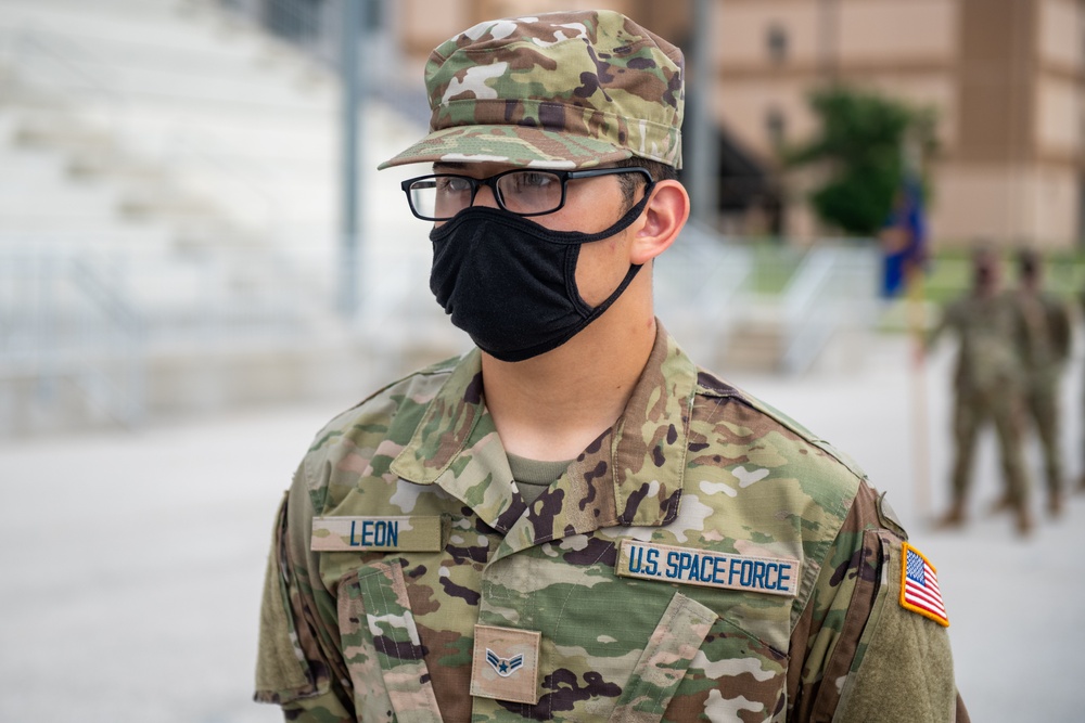 U.S. Air Force Basic Military Training Graduation and Coining Ceremony