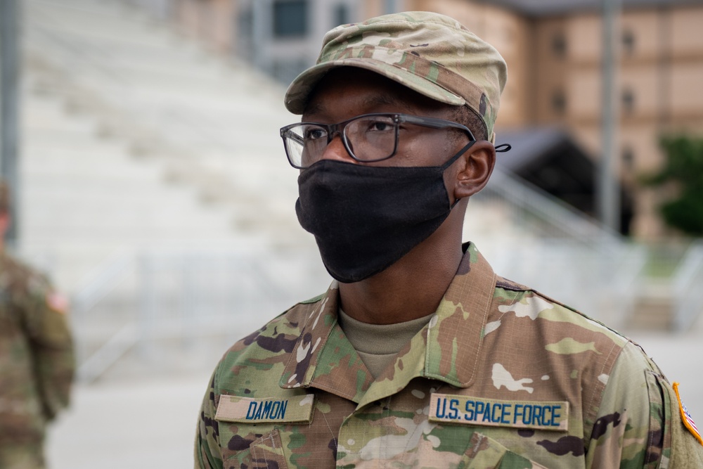 U.S. Air Force Basic Military Training Graduation and Coining Ceremony