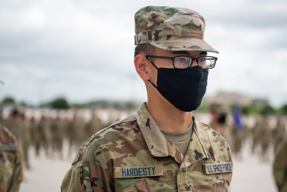 U.S. Air Force Basic Military Training Graduation and Coining Ceremony