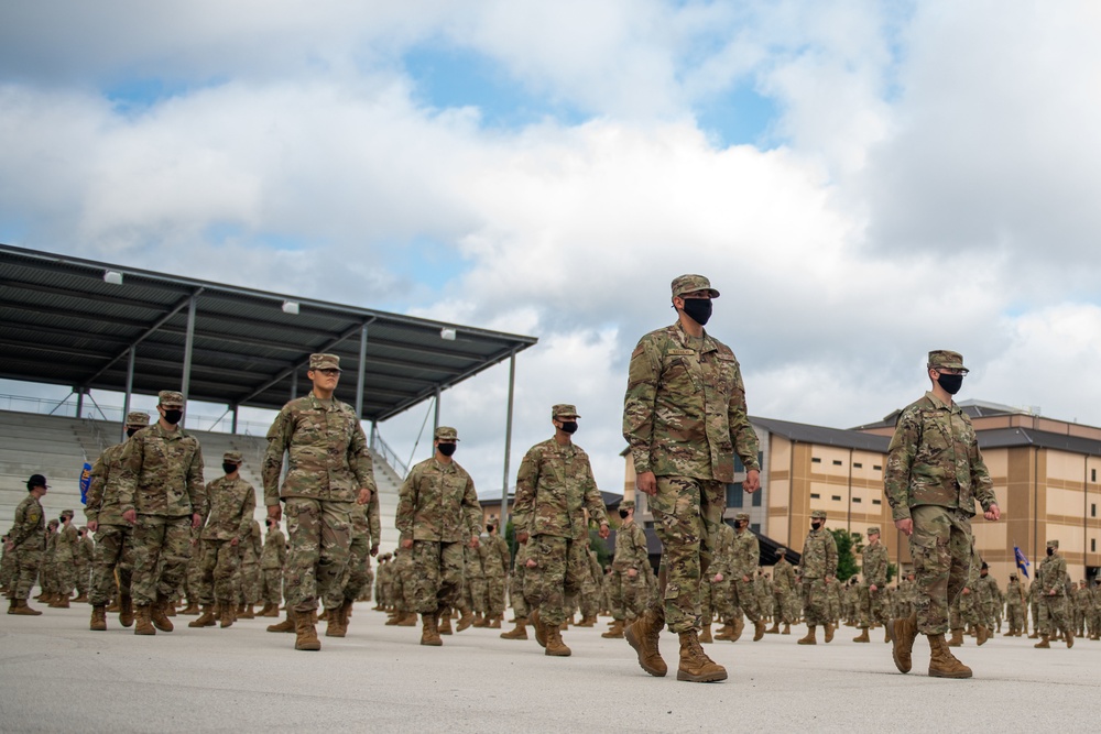 U.S. Air Force Basic Military Training Graduation and Coining Ceremony