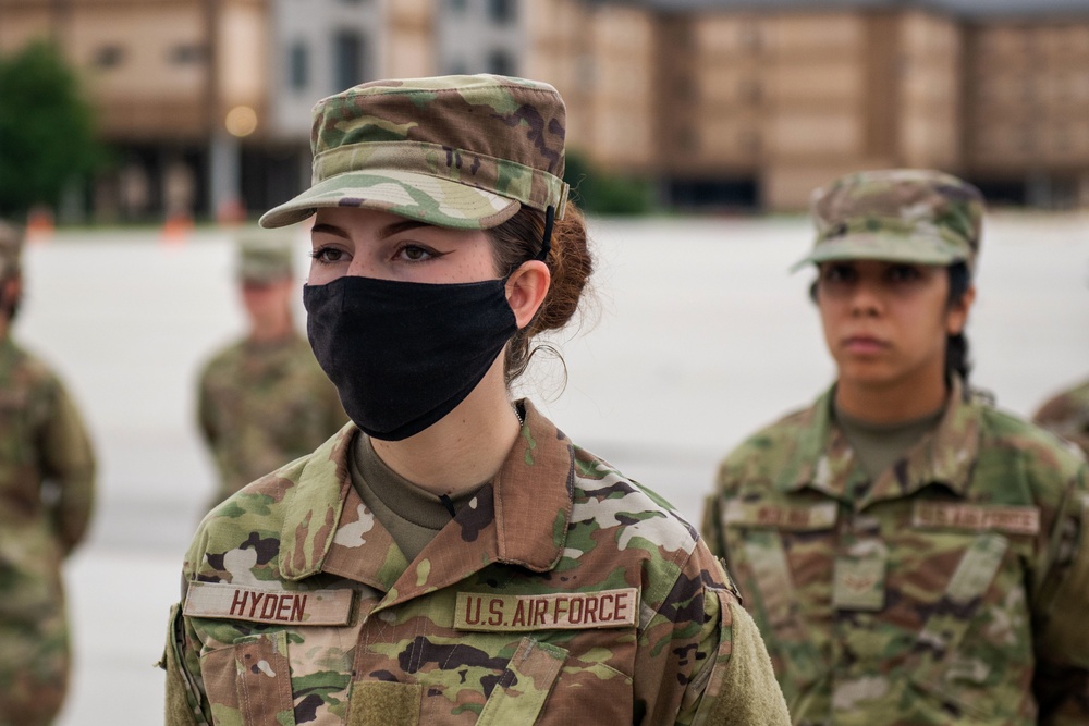 U.S. Air Force Basic Military Training Graduation and Coining Ceremony