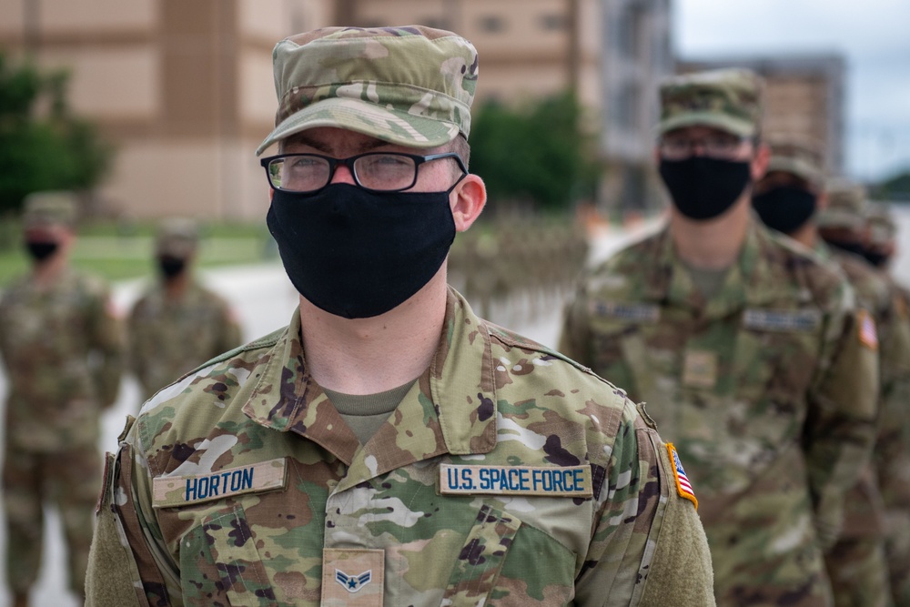 U.S. Air Force Basic Military Training Graduation and Coining Ceremony