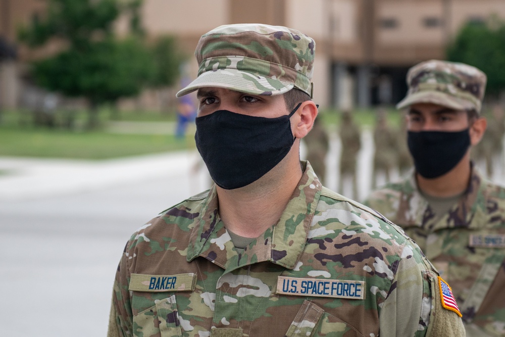 U.S. Air Force Basic Military Training Graduation and Coining Ceremony