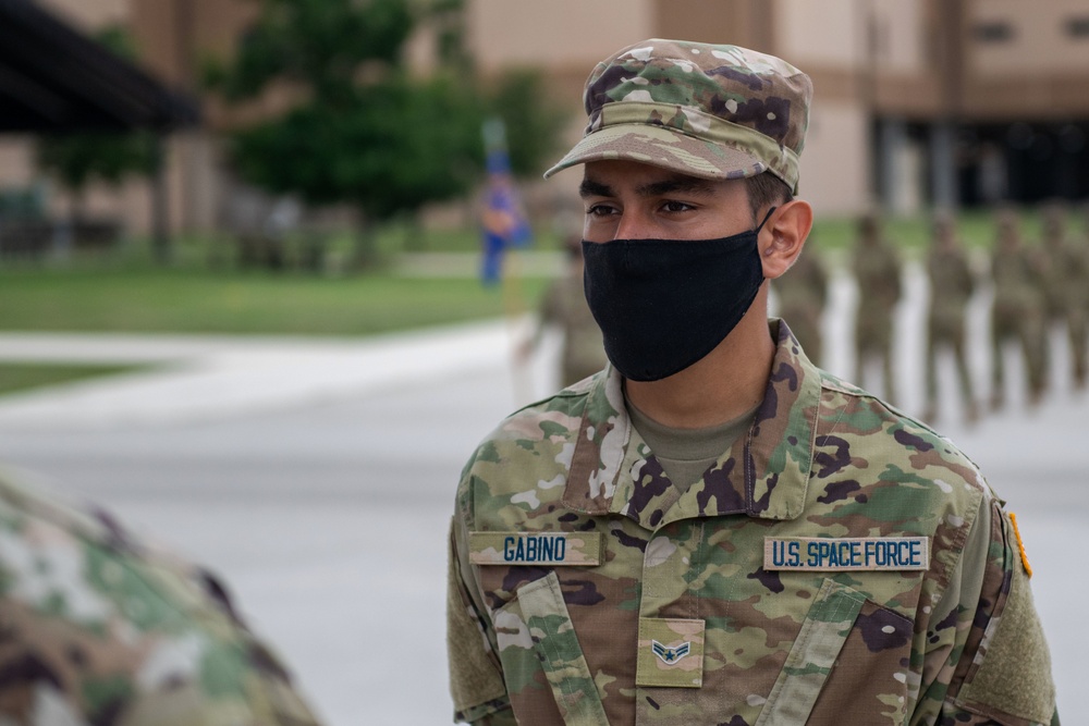 U.S. Air Force Basic Military Training Graduation and Coining Ceremony