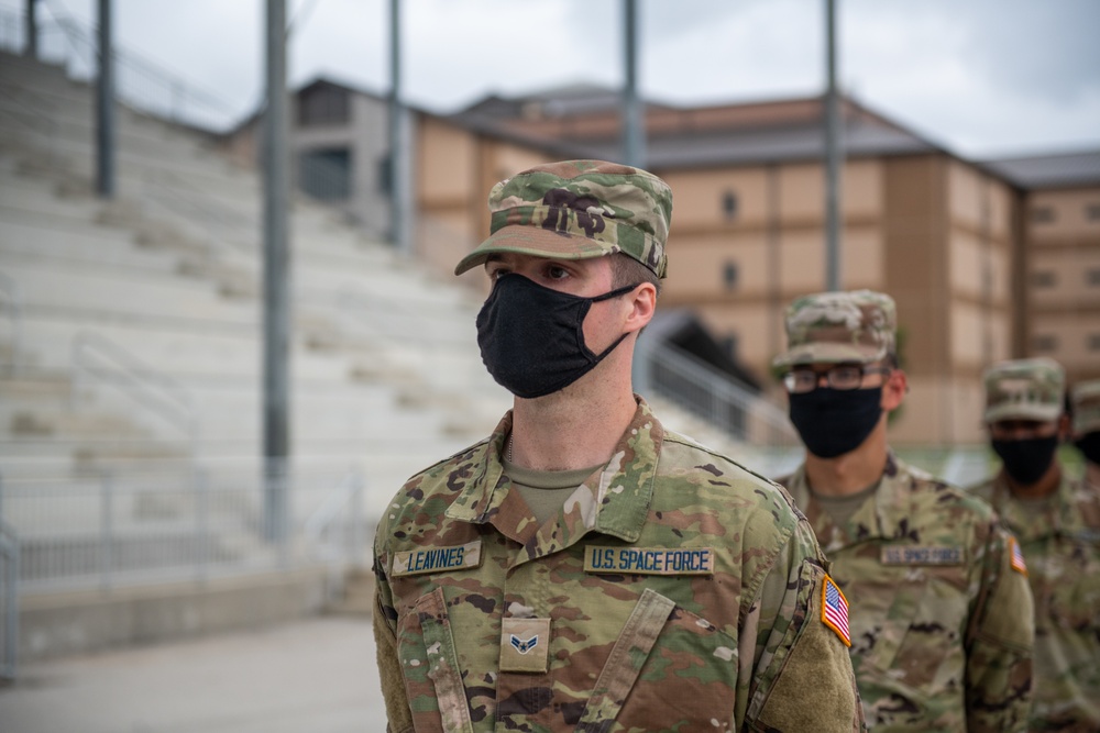 U.S. Air Force Basic Military Training Graduation and Coining Ceremony