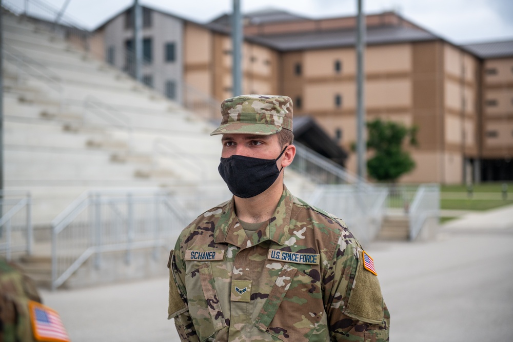 U.S. Air Force Basic Military Training Graduation and Coining Ceremony