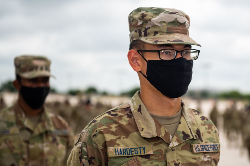 U.S. Air Force Basic Military Training Graduation and Coining Ceremony