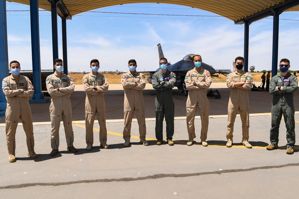 U.S. F-16’s land at Ben Guerir for African Lion 21