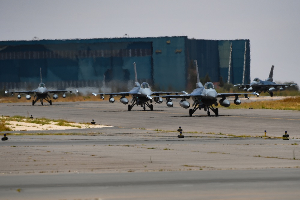 U.S. F-16’s land at Ben Guerir for African Lion 21