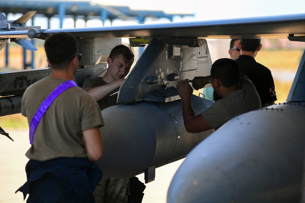 U.S. F-16’s land at Ben Guerir for African Lion 21