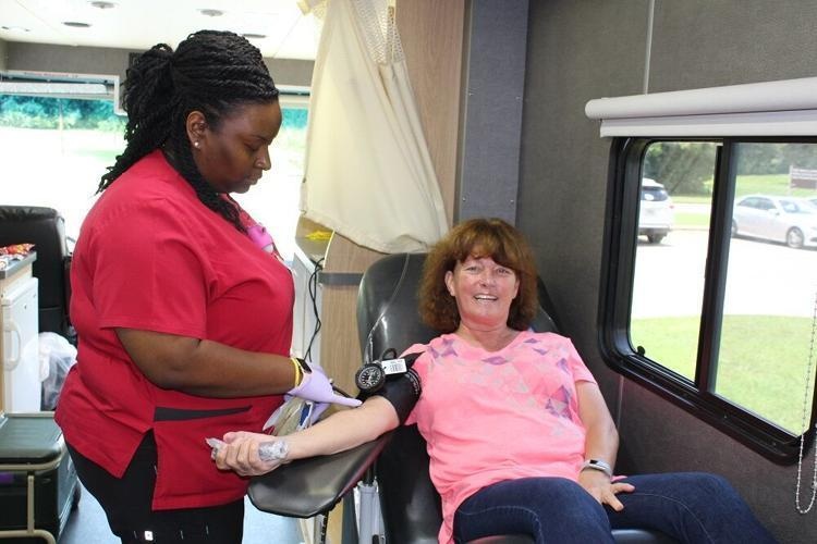 Redstone residents step up to give blood
