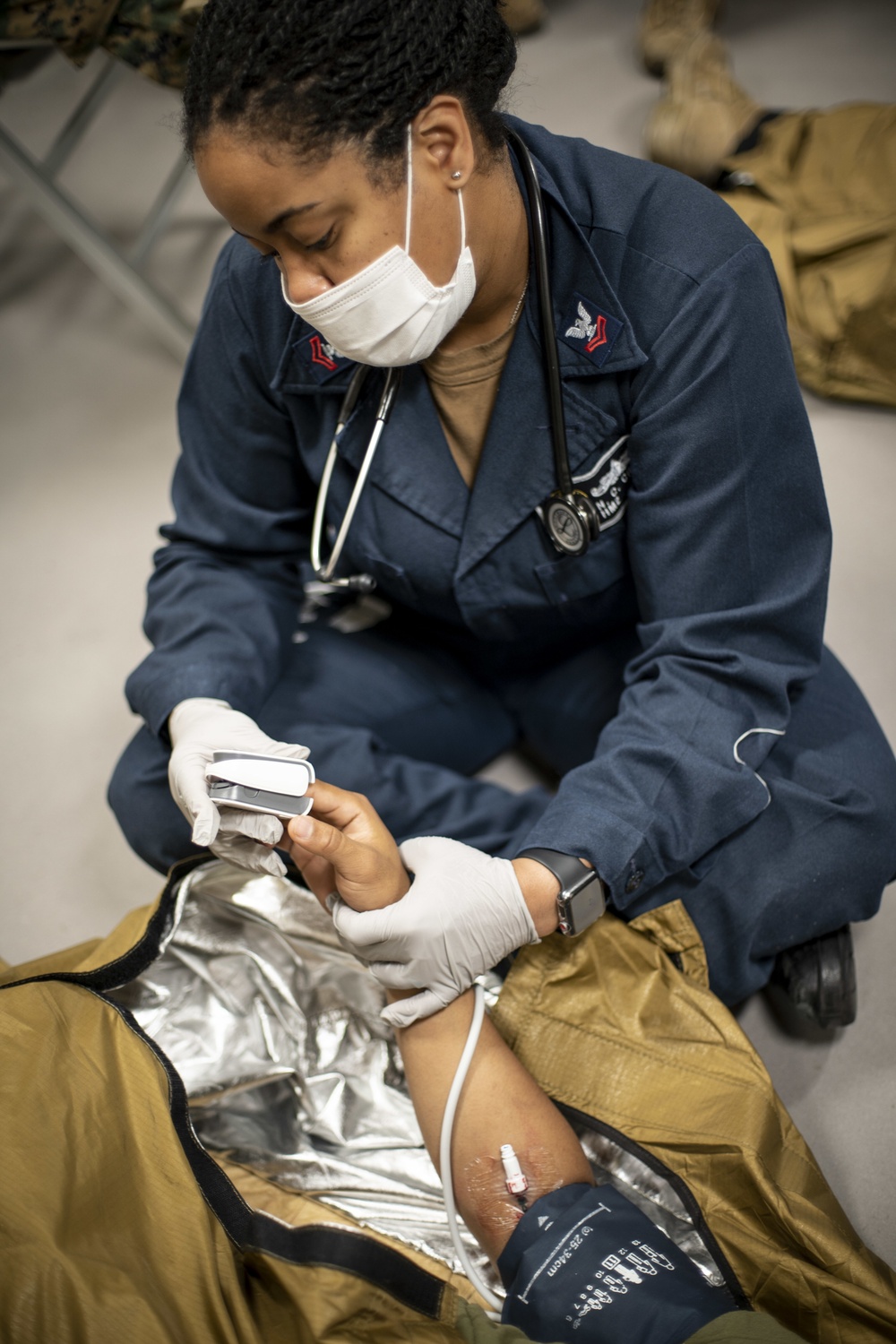 11th MEU Marines, USS Portland Sailors Train for Valkyrie Blood Transfusion