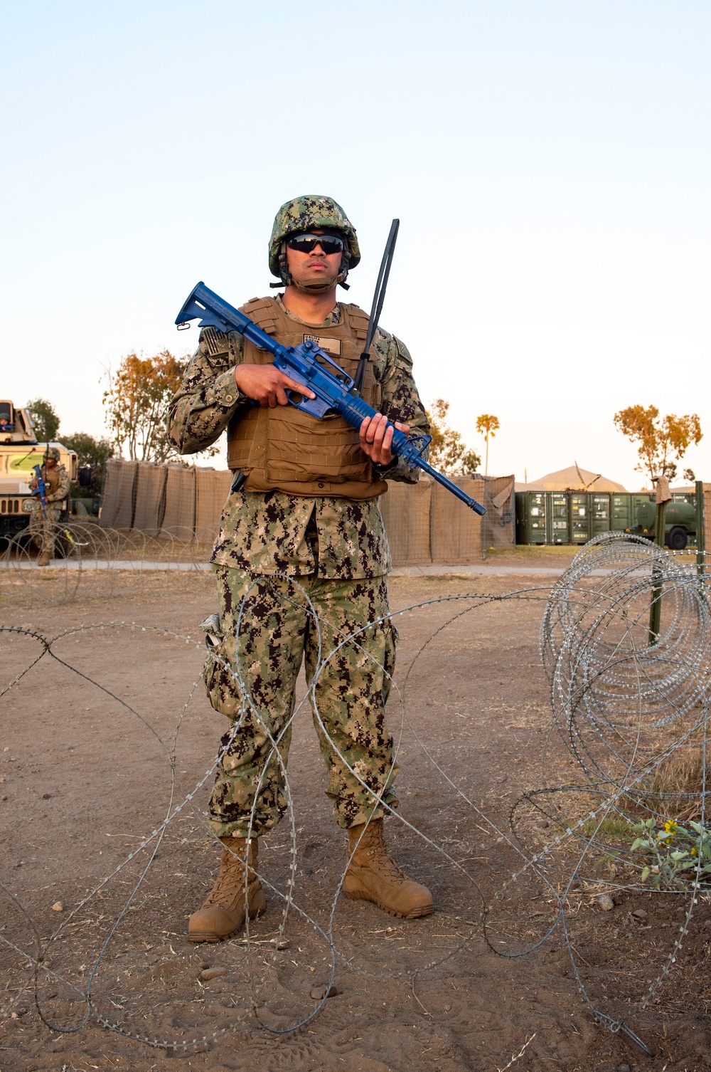 NMCB-3 Seabees Stand Sentry Watch During CPX-4