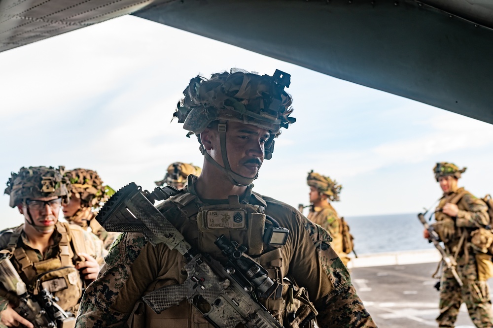 BLT 1/4 Marines conduct QRF drill