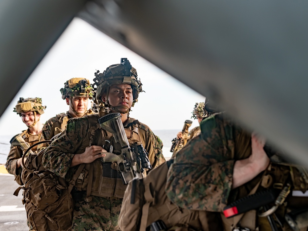 BLT 1/4 Marines conduct QRF drill
