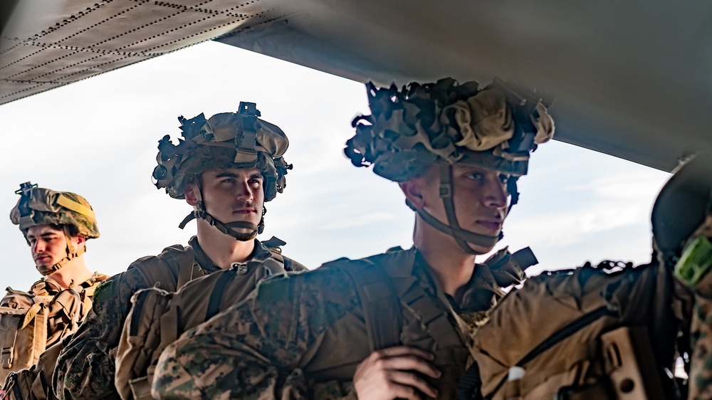 BLT 1/4 Marines conduct QRF drill