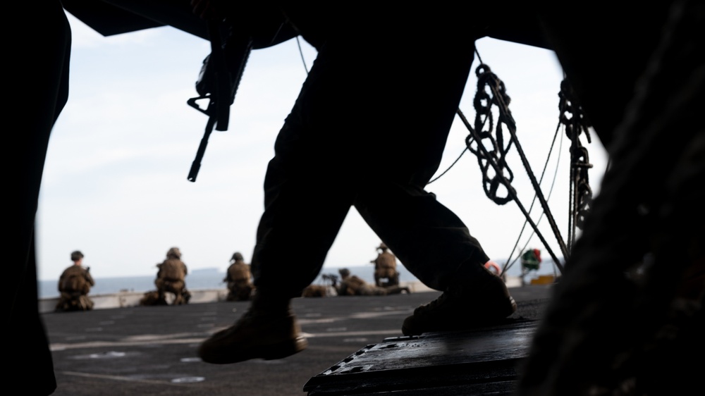 BLT 1/4 Marines conduct QRF drill