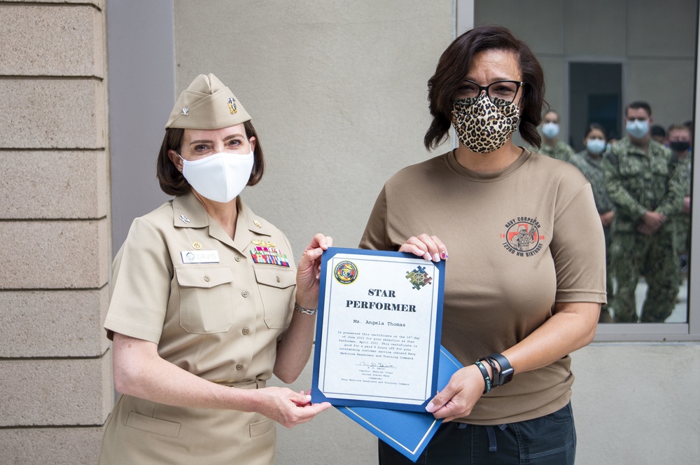 NBHC Miramar Staff Member Receives Star Performer Award