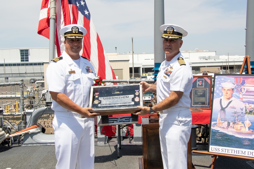 Amphibious Construction Battalion 1 and USS Stethem Hold Cross-Command Robert Stethem Memorial Event