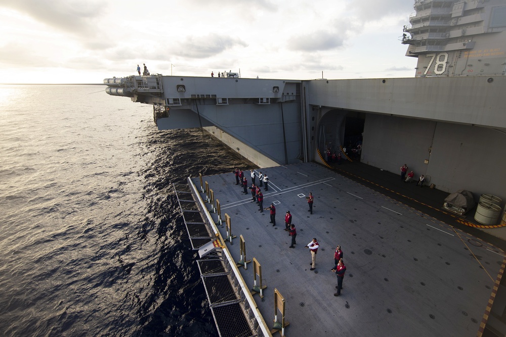 USS GERALD R. FORD (CVN 78) LIVE FIRE EXERCISE