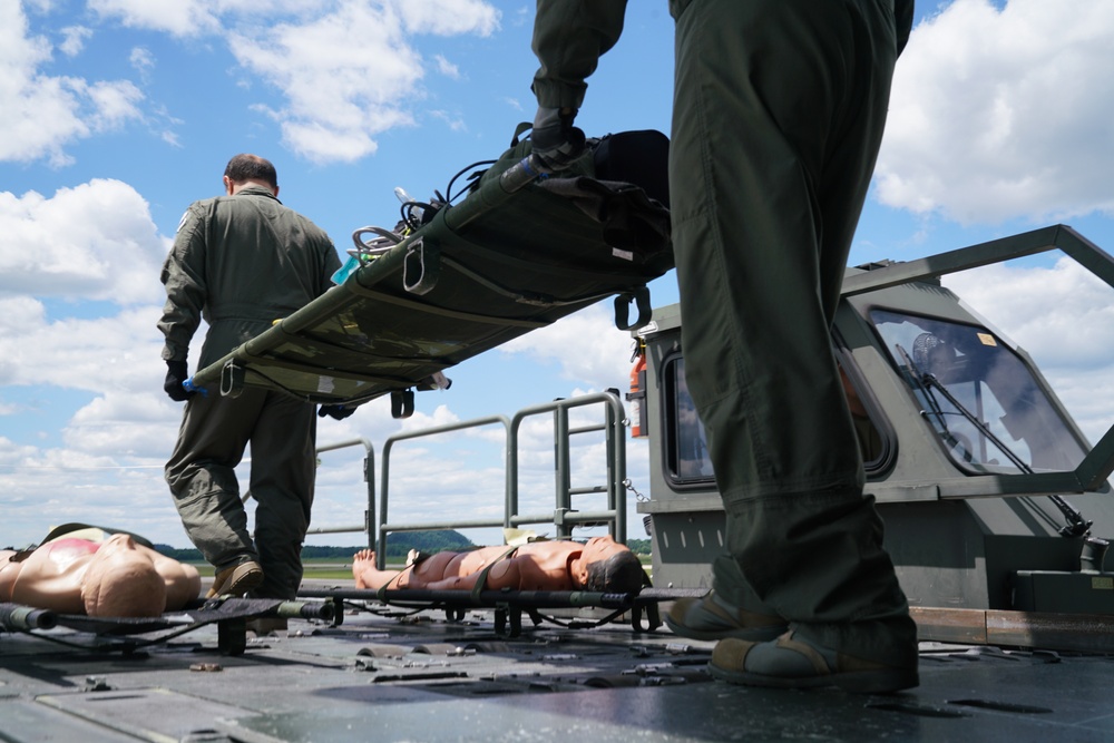 Airmen receive vital aeromedical evacuation training during PATRIOT 21