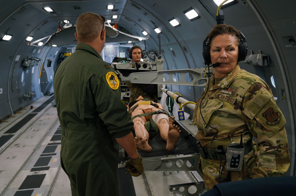 Airmen receive vital aeromedical evacuation training during PATRIOT 21
