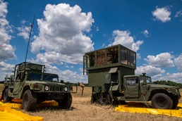 Airmen operate a mobile air traffic control unit during PATRIOT 21