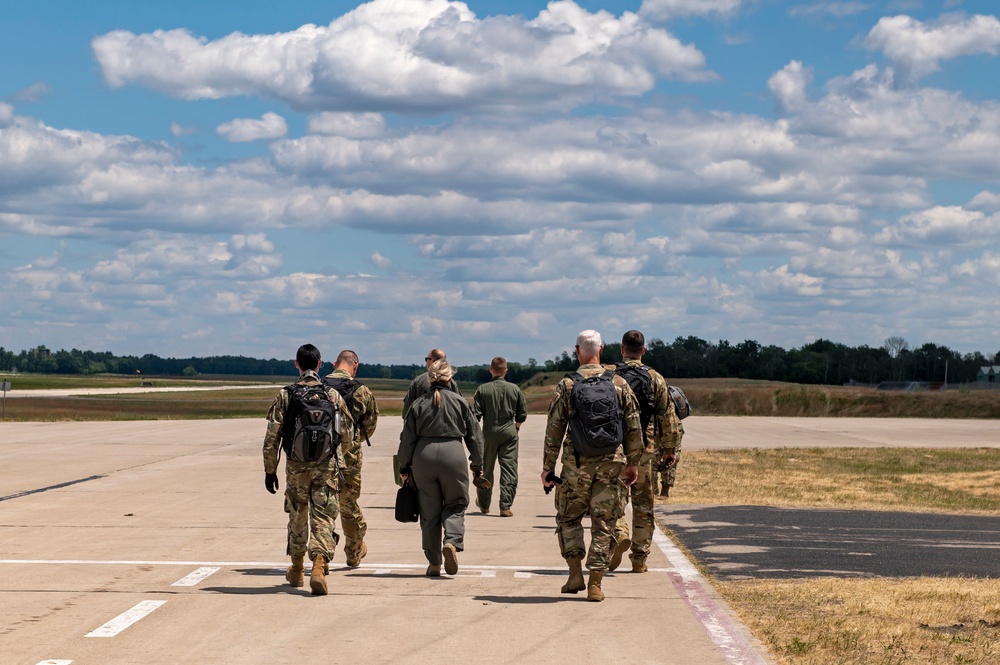 Multiple ANG units participate in an aeromedical evacuation exercise during PATRIOT 21