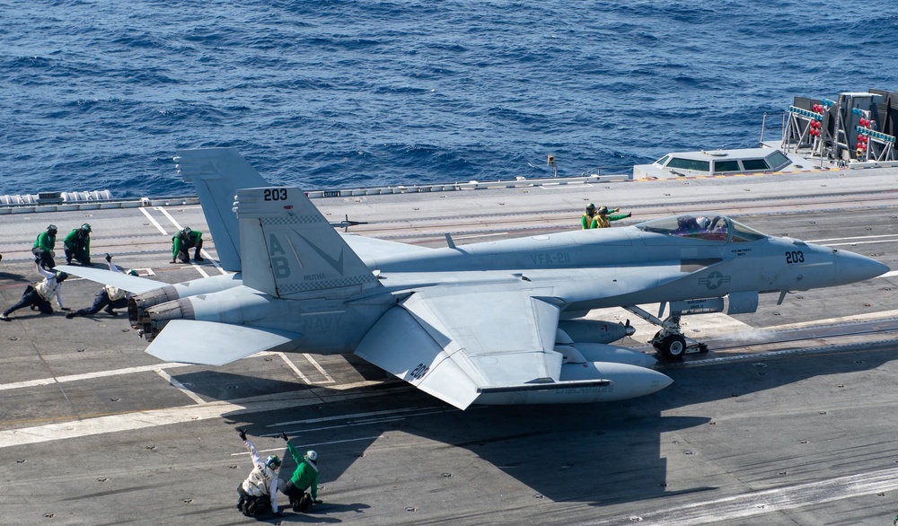 USS Harry S. Truman (CVN 75) transits the Atlantic Ocean.