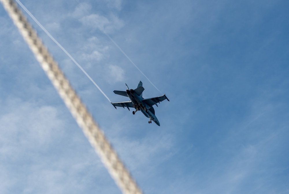 USS Harry S. Truman (CVN 75) transits the Atlantic Ocean.