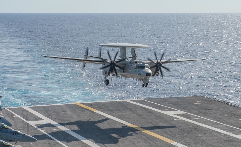 USS Harry S. Truman (CVN 75) transits the Atlantic Ocean.