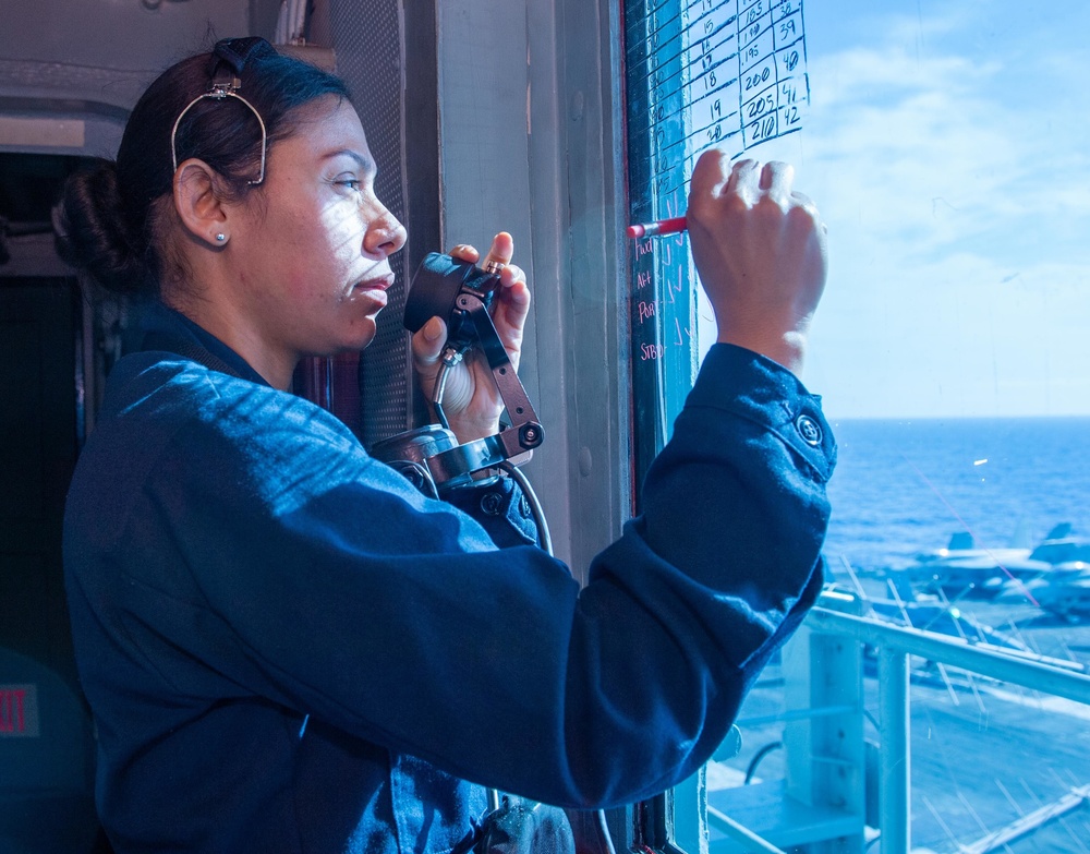 USS Harry S. Truman (CVN 75) transits the Atlantic Ocean.
