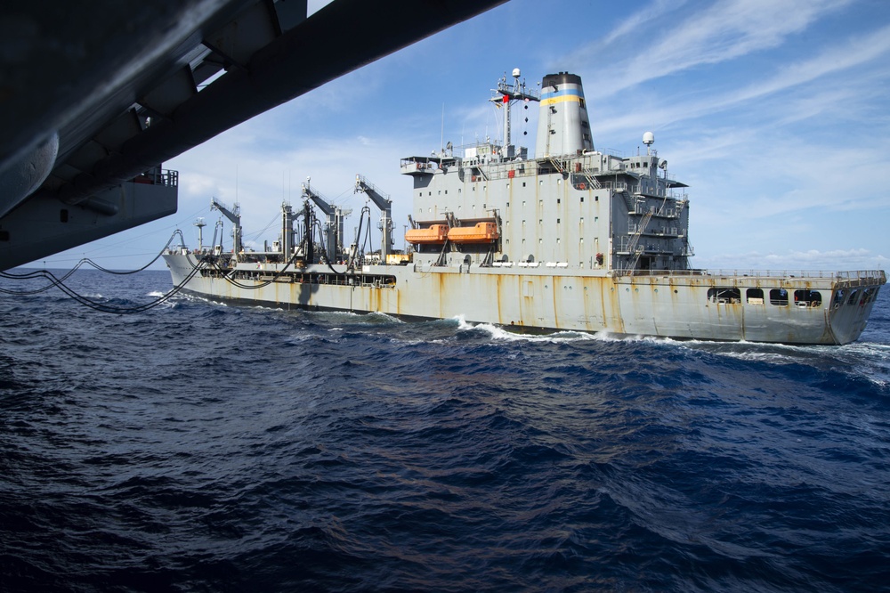 USS Harry S. Truman (CVN 75) transits the Atlantic Ocean.