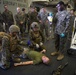 US Marines and Sailors conduct a live fresh old blood transfusion demonstration