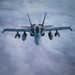 KC-135 Stratotanker Refuels F/A-18D Hornets