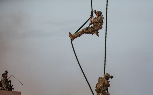 African Lion 2021 - 19th Special Forces Group Night Fast Rope
